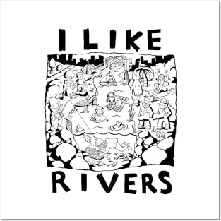 By The River- Illustrated Lyrics - Aesop Rock Posters and Art